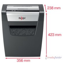 Iratmegsemmisítő, konfetti, 10 lap, REXEL, "Momentum X410"
