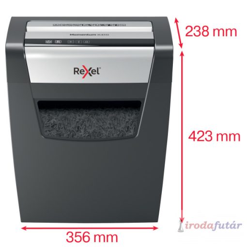 Iratmegsemmisítő, konfetti, 10 lap, REXEL, "Momentum X410"