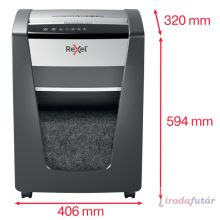 Iratmegsemmisítő, konfetti, 20 lap, REXEL, "Momentum X420"