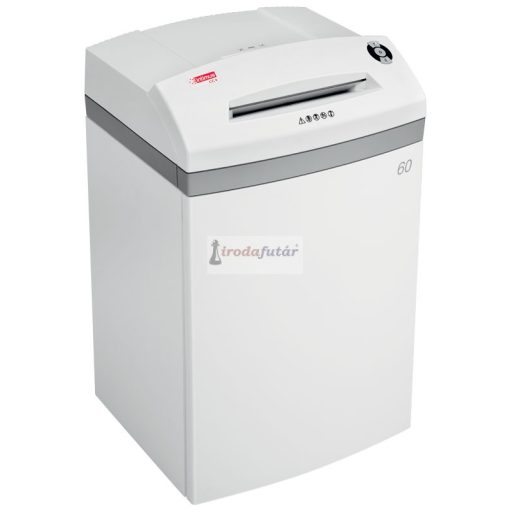 intimus 60 CP4 iratmegsemmisítő, P4 biztonsági szint, 3,8x30 mm konfetti, 17 lap, 60 l tartály, olajozást igényel