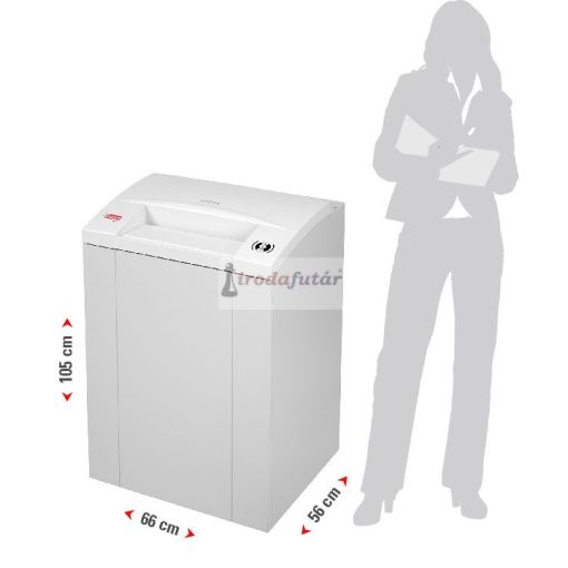 intimus 175 CP7 AO iratmegsemmisítő automata olajozóval, P7 biztonsági szint, 0,8x4,5 mm konfetti, 9 lap, 175 l tartály, karbantartásmentes