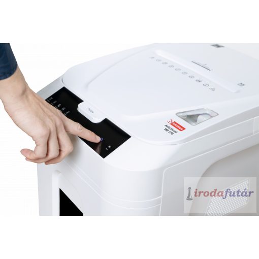 intimus AutoShred 180 CP4 iratmegsemmisítő automata lapadagolós, 180 lap, P4 biztonsági szint, 4×12 mm konfetti, 32 l tartály