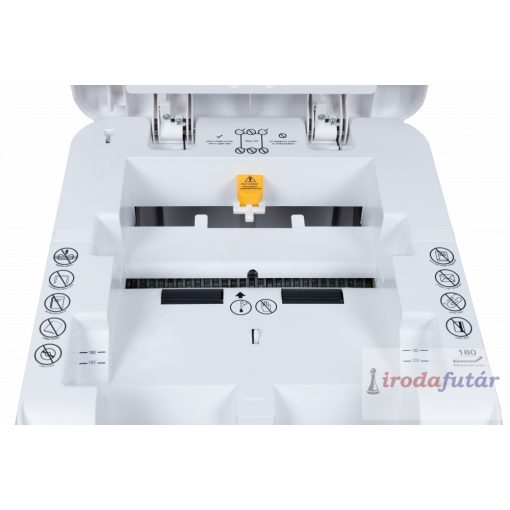 intimus AutoShred 180 CP4 iratmegsemmisítő automata lapadagolós, 180 lap, P4 biztonsági szint, 4×12 mm konfetti, 32 l tartály