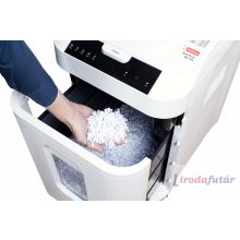 intimus AutoShred 180 CP4 iratmegsemmisítő automata lapadagolós, 180 lap, P4 biztonsági szint, 4×12 mm konfetti, 32 l tartály