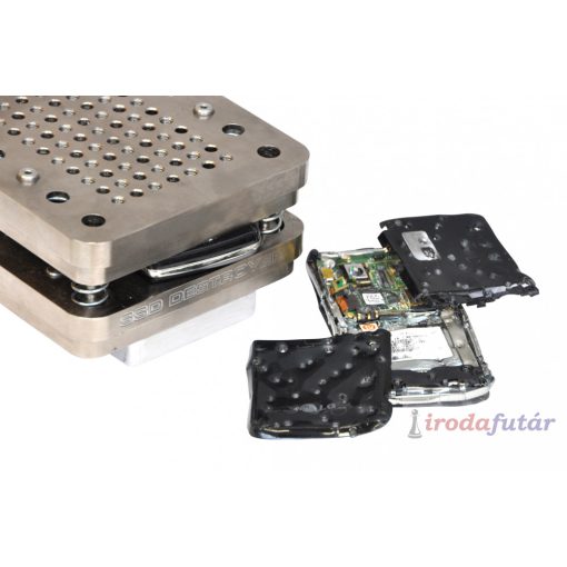 Intimus 360 Destroyer SSD adathordozó és HDD merevlemez zúzógép