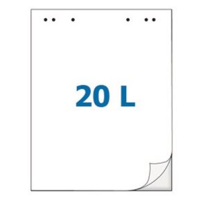   SPOKO Sima, minta nélküli papírblokk Flipchart táblákhoz (5 tömb)